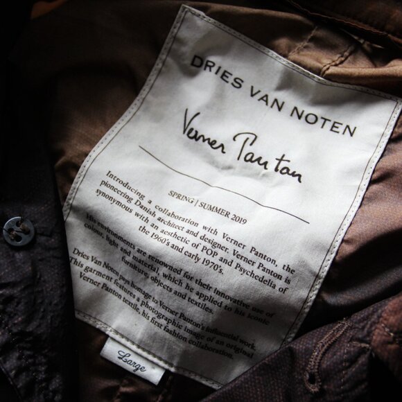 SS19 DRIES VAN NOTEN x VERNER PANTON PRINTED JACKET L - Picture 7 of 8